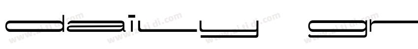 daily grind字体转换